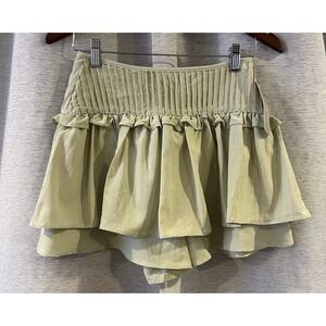 C'isa Skort Stretch Waist Size Small Light Green NWT